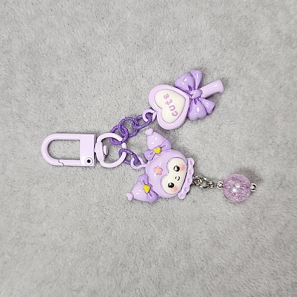 Purple Kuromi Keychain